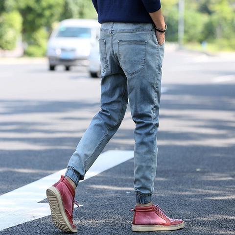 Comfortable Elastic Ankle Jeans